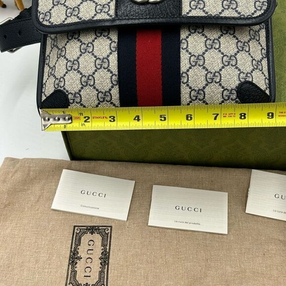 Women’s Gucci blue/red Ophedia GG  belt bag size 80 cm/32 inches adjustable - Picture 11 of 12